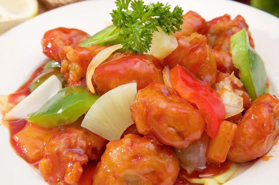 sweet & sour pork 咕咾肉